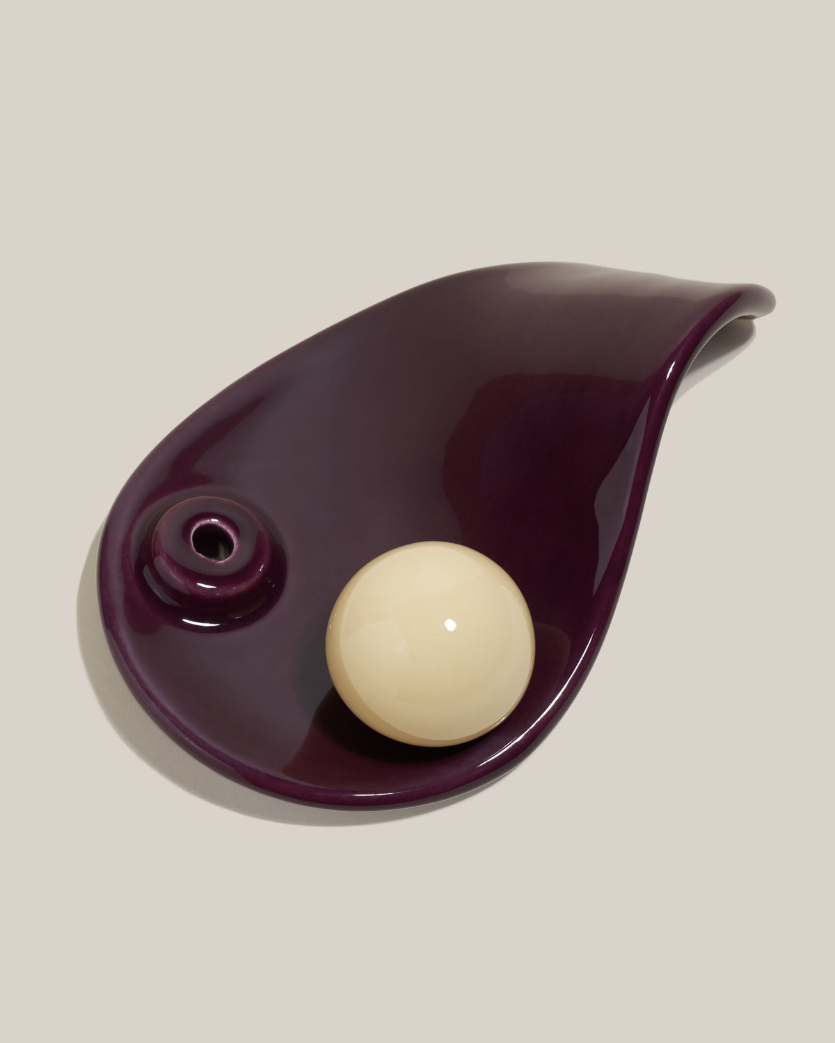 Podstawka na kadzidła AUURA PLUM, widok z góry